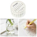 Practical Perpetual Calendar And Paper Tape Calendar Decorative Stickers I3L3