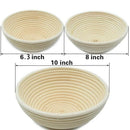 (10 Inches + 8 Inches + 6.3 Inches) Bread Proof Basket Bread Basket + Bread