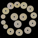 16p Flute Pads Woodwind Repair Replacement Music Instrument Accessory Yellow