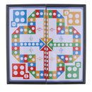 New Folding Chessboard Aeroplane Chess Dice Game Board Chessman Playing Set