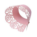 50x Filigree Rose Artistic Bake Cake Paper Cups Lace Cupcake Wrappers Bakin