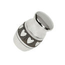 Pieces of 6 Love Heart Around Jar Pet Ashes Holder Cremation Memorial Keepsake