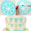 e-Flag Cake Cutter 3PCS Easy Bunting Cutters Cake Side Baking Pastry Sugarc W2M4