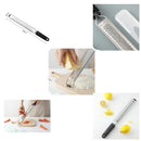 Zester Stainless Steel Grater Cheese Plastic Cover Long Handle with Rubber