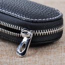 9cm PU Leather Car Auto Smart Remote Fob Key Chain Case Holder Cover Zipper Bags