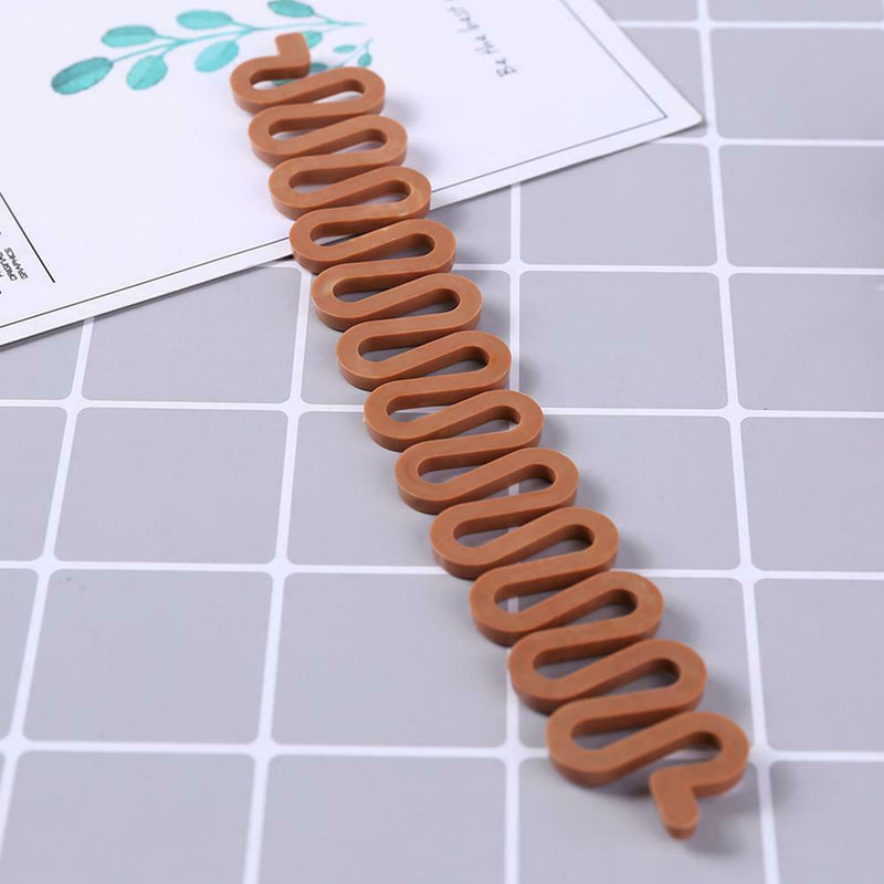Plastic Hair Braiding Tool Hair Twist Braider Magic DIY Accessories (Brown)