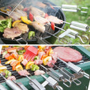 Barbecue Skewers, 6-Pack 13 inch Stainless Steel Grilling Skewers with Slid B6S4