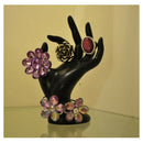Jewelry Ring Bracelet Necklace Display Holder Stand Hand Design (Black), Sh