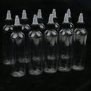 30 Pcs Empty Plastic Bottles with Black Twist Top Nozzle Dropper Caps 120ml