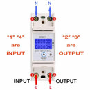 Din Rail Single Phase Wattmeter Power Consumption Watt Electronic Energy Me T4T4