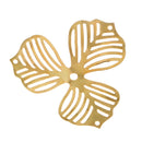 20 pcs/lot Metal Filigree Flower Slice Charms Jewelry DIY Headdress Components