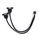 9hole To Dual USB2.0 Female Header Adapter Cable Motherboard 9pin Cord Hn