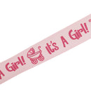 2 Rolls Boy Girl Baby Shower Satin Ribbon Decoration DIY Gift Wrapping Belt