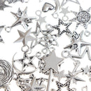 70pcs Sun Moon Stars Charms Pendant For Diy Jewelry Necklace Bracelet Making Gw