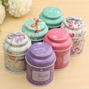 Flower Design Metal Sugar Coffee Tea Tin Jar Container Candy Sealed Cans Box 3C