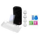 Carry Case TPU Protector Tempered Glass Film Grips For Switch Lite Black