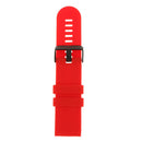 Silicone Accessories Wrist Band W/ Metal Buckle For Suunto  Red
