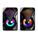 LED USB Wired Computer Speakers Stereo Bass Subwoofer Mini For PC Laptop Desktop