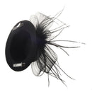 Organza veil foil hat mini top hat hair clip
