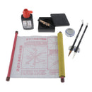 Traditional Chinese Calligraphy Set Water Writing Paper Brush Pen Tool Box