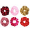 6pcs Velvet Scrunchies Women Elastic Hair Rings Ponytail Holder (Style 1)