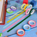 10x/box rainbow solid color sticky paper tape adhesive printing diy AL LU3C