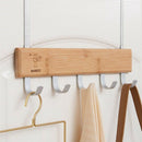Over Door Hooks Multifunction Hanging Rack Wooden Coat Hanger Door Hook Rac W1M9