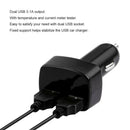 3in1 LED Car Voltmeter 5V Dual USB Car Charger Current Tester Cigarette Socket