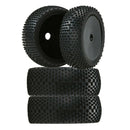 4 Pieces Wheel Rim & Rubber Tyre Tires 1:8 Fit for HSP Redcat FS Off-road RC Car