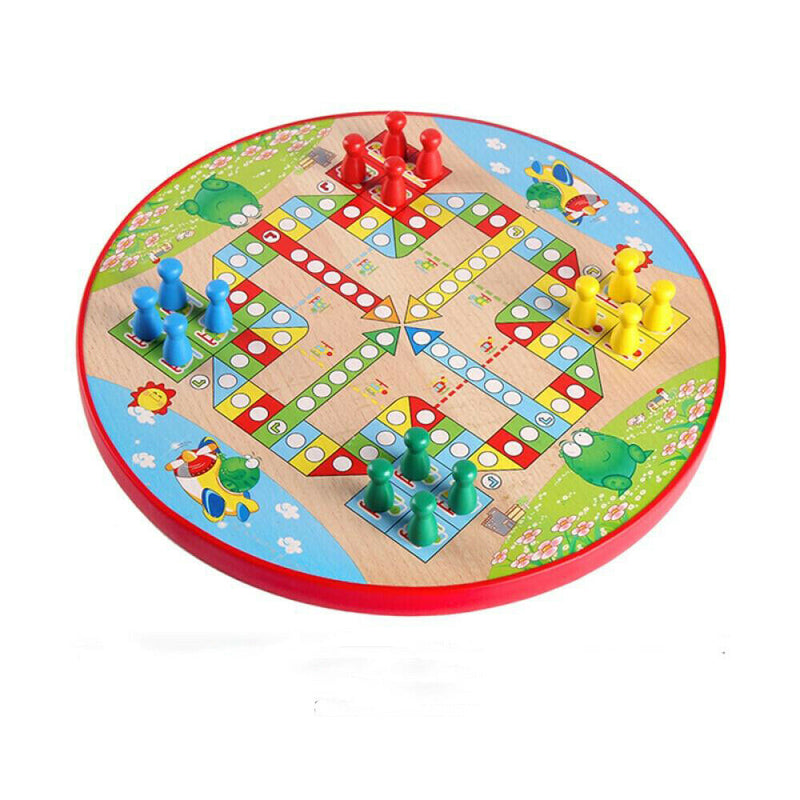 Wood Chinese Checkers Jump Game tiaoqi Game Children educational chess toys