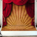 10x10FT Circus Red Curtain Stage Photography Backdrop Background Studio Vin