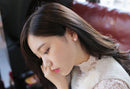 Women Girls Fashion Cute Crystal Rhinestone Elegant Snowflake Ear Studs Earrings