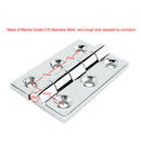 Stainless Steel Boat  Piano Hinge Marine Deck Heavy Duty Hinge with 6 Screws