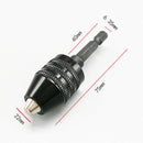 2Pcs Keyless Drill Chuck Conversion Tool,Adapter,1/4-Inch Hex Shank X9Y1