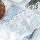 1 Yard Cotton Embroidery Floral Lace Trim Ribbon 14cm Wide Wedding Fabric Sewing