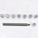 1mm DIY Craft Carving Printing Punch Leather Stamping Tool Set Stainless Steel