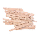 50X Wooden Sticks Natural Color Popsicle Sticks Sawtooth Shape 114x10mm