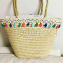 2pcs Pom Pom Ball Tassel Fringe Trim Jacquard Ribbon Sewing Appliques Craft