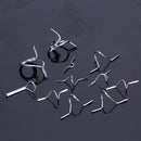 Fly Fishing Rod Guide Tip Repair Kit Set DIY Eye Rings Stainless Frames