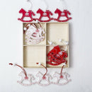 12pcs Party Supplies DIY Gifts Christmas Tree Decoration Wooden Ornaments X Y3U4