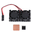 Heat Sink Double Cooling Fan Radiator Kits for Raspberry Pi 2B/3B/ ME