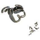 Clothes Hat Coat Robe Hanging Metal Single Hook Wall Door Hangers 5pcs I7X1