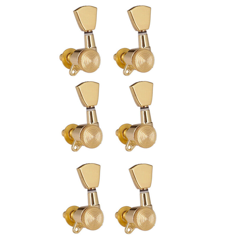 1 Set 6L Electric GuitarS Tuning Pegs Lock String Golden