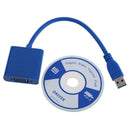 USB 3.0 to VGA Video Graphic Multi Display Cable Adapter Card for Win 7/ 8