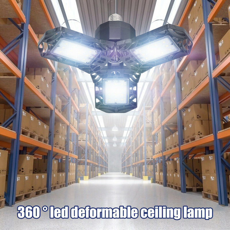 40W E26 E27 LED Deformable Garage Light AC85-265V High Ceiling Industrial Lamp