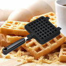 Waffle Maker Non-stick Checkered Waffle Mould Bakeware Tray With Handle for Q4S4