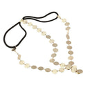 Disc Coin Crown Hair Cuff Wrap Headband Headwrap Headdress Boho Punk Goth C