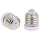 2Pcs E27 to E17 Adapter Lamp Holder Base Socket for E17 LED Light Bulb ~