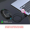 Wireless Mouse 2.4GHz Receiver 2400DPI Colorful Mute Office Mice for Laptop PC