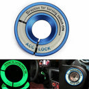 Key Ring Trim Cover Night Light Switch Car Ignition Blue Decoration K9P9